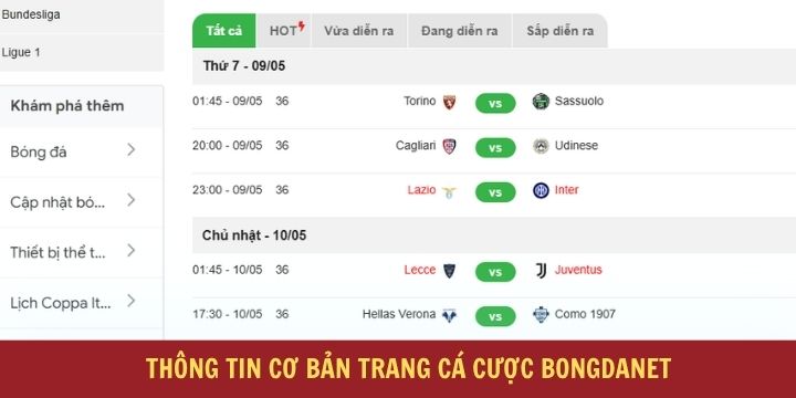 Bongdanet mới nhất, theo dõi thông tin chính xác nhất