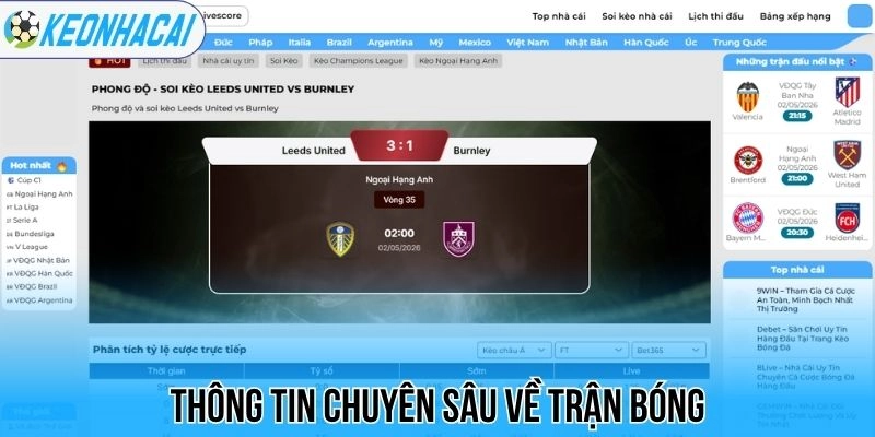 Kết Quả Bóng Đá Trực Tiếp Hôm Nay - Cập Nhật Tỷ Số Nhanh Nhất 27 Thông tin chuyên sâu về trận bóng