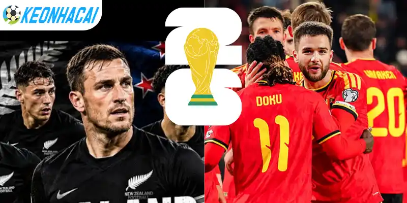 Kết quả soi kèo Châu Âu trận New Zealand vs Bỉ 