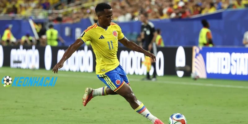 Sơ đồ đội bóng ra sân trong trận Colombia vs Ghana